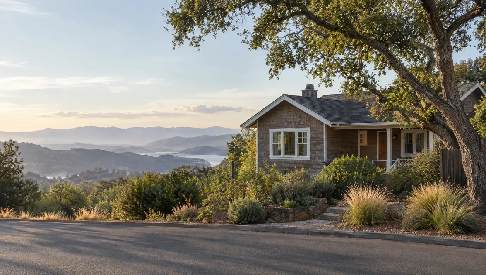 Illustrative Marin hillside home
